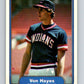 1982 Fleer #371 Von Hayes RC Rookie Indians