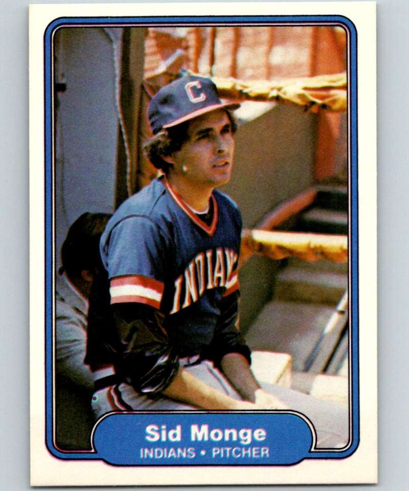 1982 Fleer #375 Sid Monge Indians Image 1