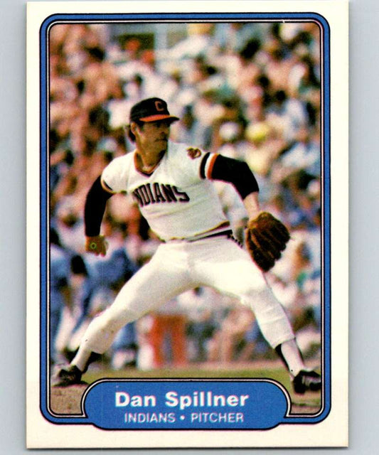 1982 Fleer #378 Dan Spillner Indians Image 1