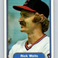 1982 Fleer #382 Rick Waits Indians Image 1