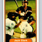 1982 Fleer #387 Jack Clark Giants Image 1