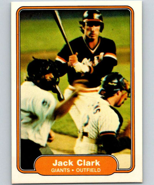 1982 Fleer #387 Jack Clark Giants Image 1