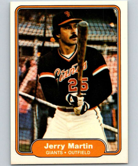 1982 Fleer #394 Jerry Martin Giants Image 1