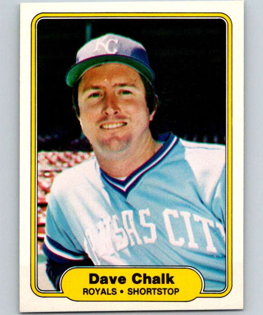 1982 Fleer #407 Dave Chalk Royals Image 1