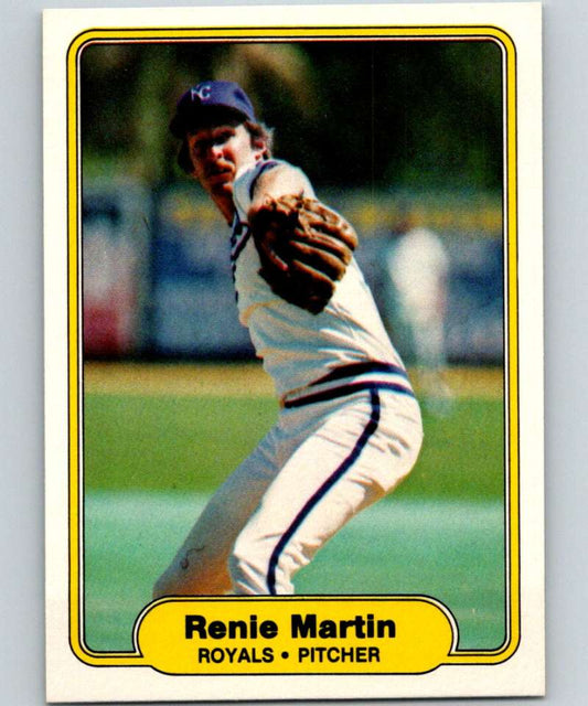 1982 Fleer #414 Renie Martin Royals Image 1