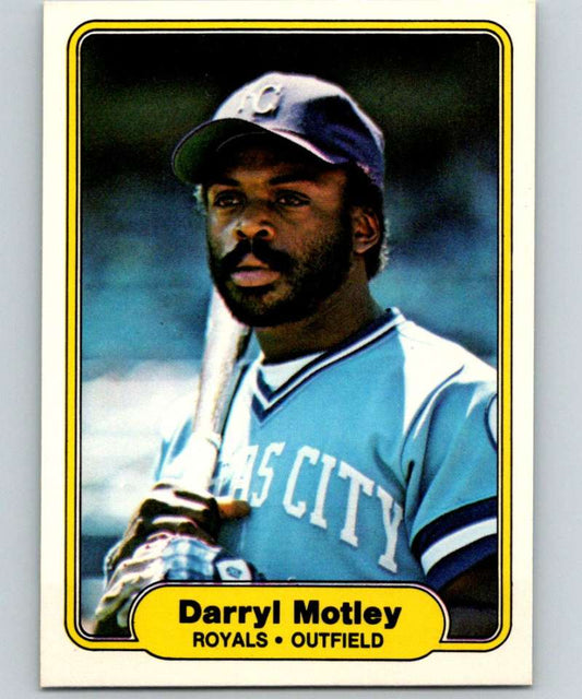 1982 Fleer #417 Darryl Motley RC Rookie Royals Image 1