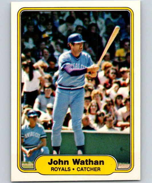 1982 Fleer #425 John Wathan Royals Image 1