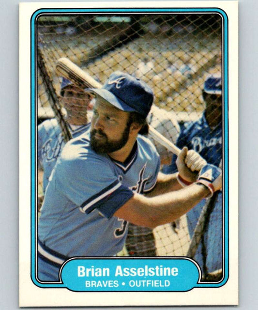 1982 Fleer #428 Brian Asselstine Braves Image 1