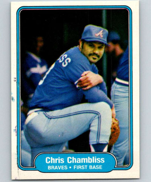 1982 Fleer #433 Chris Chambliss Braves Image 1