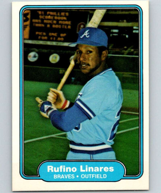 1982 Fleer #439 Rufino Linares RC Rookie Braves Image 1