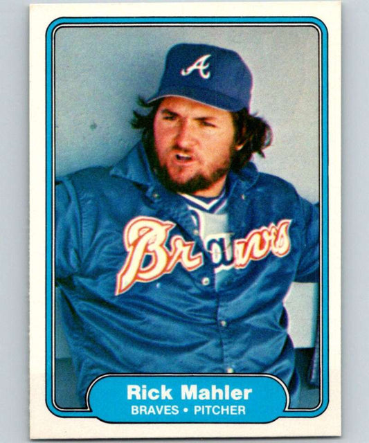 1982 Fleer #440 Rick Mahler Braves Image 1