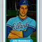 1982 Fleer #442 John Montefusco Braves Image 1