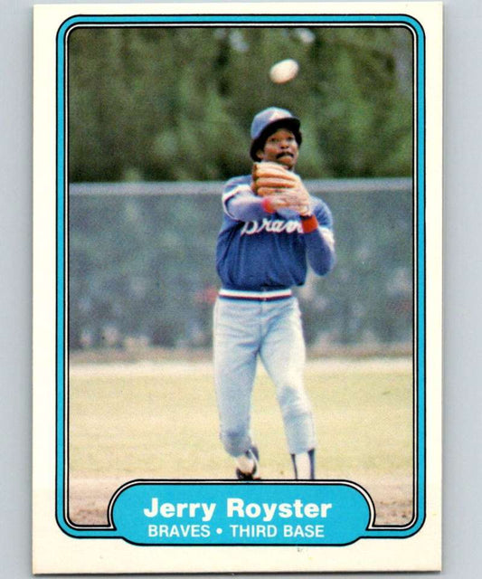 1982 Fleer #448 Jerry Royster Braves Image 1