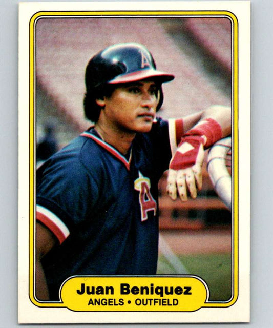 1982 Fleer #452 Juan Beniquez Angels Image 1