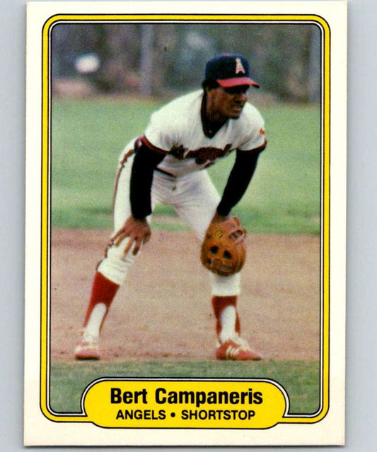 1982 Fleer #454 Bert Campaneris Angels Image 1