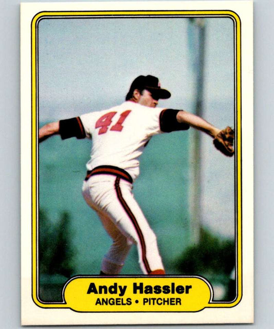 1982 Fleer #464 Andy Hassler Angels Image 1