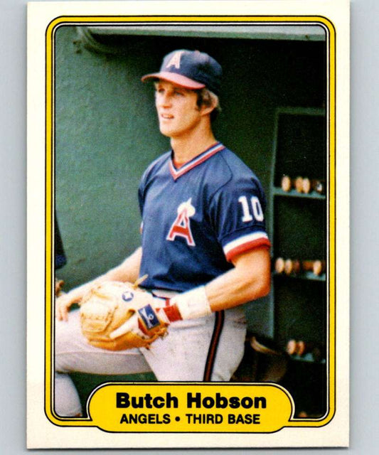 1982 Fleer #465 Butch Hobson Angels Image 1