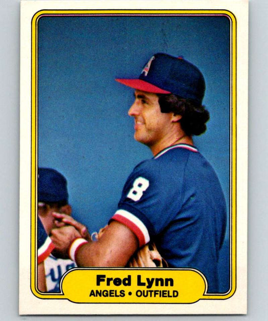 1982 Fleer #468 Fred Lynn Angels Image 1