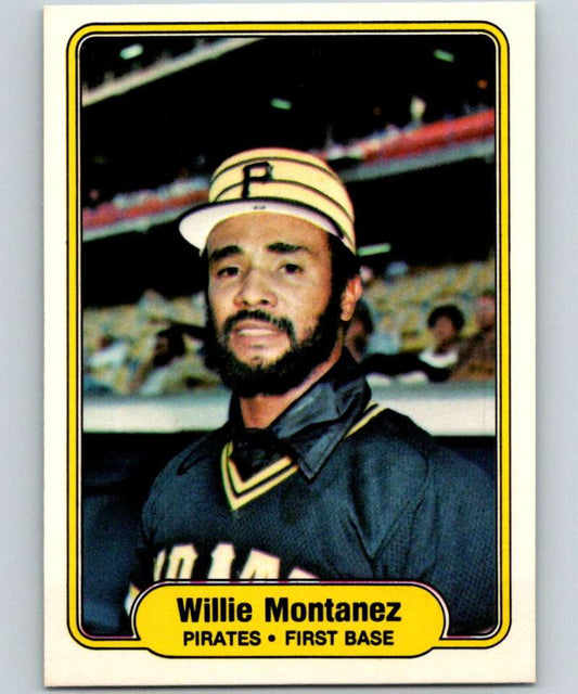 1982 Fleer #486 Willie Montanez Pirates Image 1
