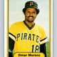 1982 Fleer #487 Omar Moreno Pirates Image 1