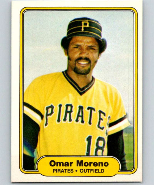 1982 Fleer #487 Omar Moreno Pirates Image 1