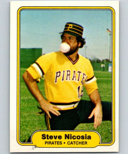 1982 Fleer #488 Steve Nicosia Pirates Image 1