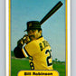 1982 Fleer #494 Bill Robinson Pirates Image 1