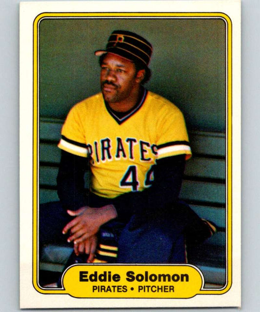 1982 Fleer #498 Eddie Solomon Pirates Image 1