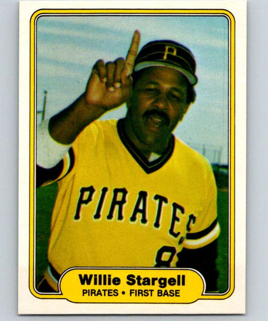 1982 Fleer #499 Willie Stargell Pirates Image 1