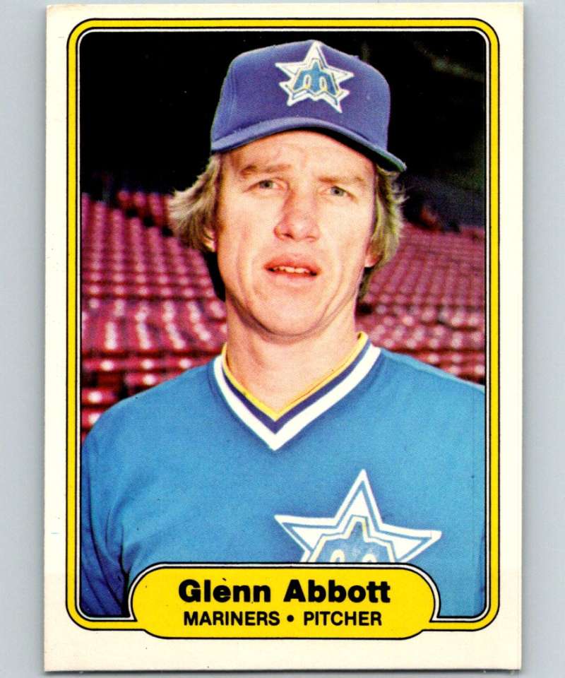 1982 Fleer #502 Glenn Abbott Mariners Image 1