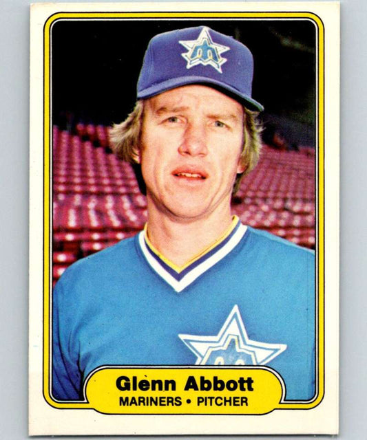1982 Fleer #502 Glenn Abbott Mariners Image 1