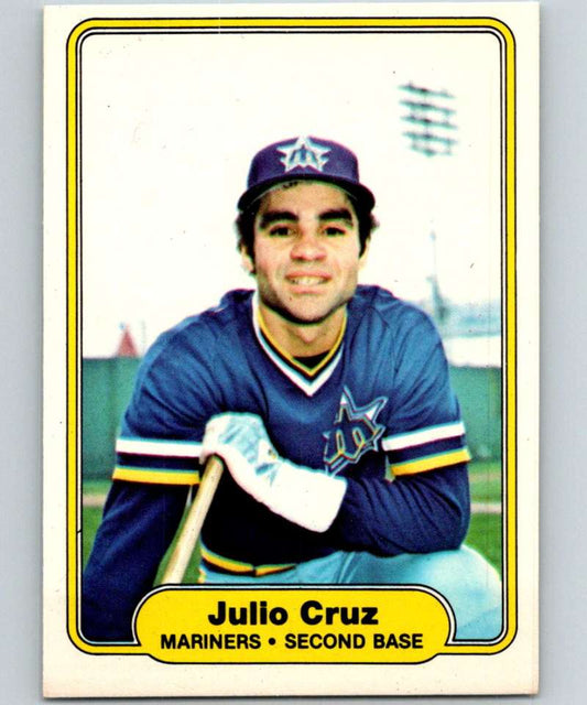 1982 Fleer #509 Julio Cruz Mariners Image 1