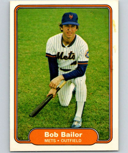 1982 Fleer #521 Bob Bailor Mets Image 1