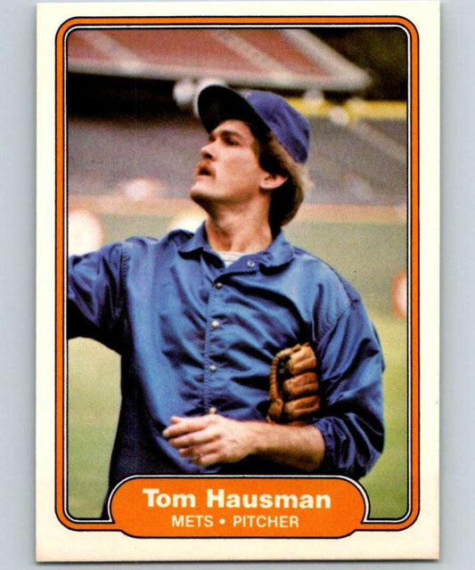 1982 Fleer #526 Tom Hausman Mets Image 1