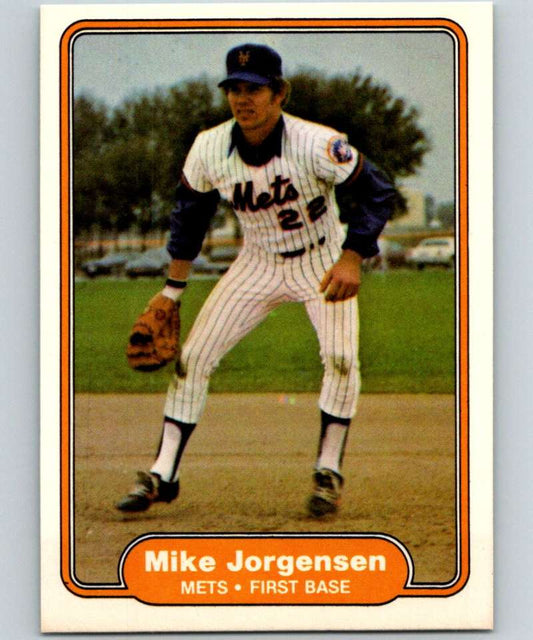 1982 Fleer #529 Mike Jorgensen Mets
