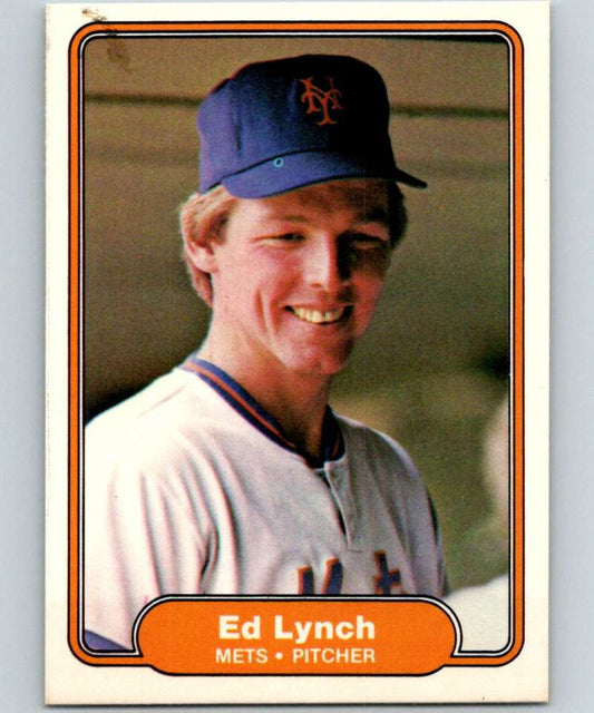1982 Fleer #531 Ed Lynch RC Rookie Mets Image 1