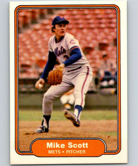 1982 Fleer #535 Mike Scott Mets Image 1