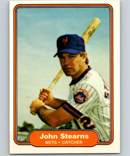 1982 Fleer #537 John Stearns Mets Image 1