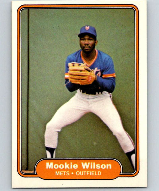 1982 Fleer #542 Mookie Wilson Mets Image 1
