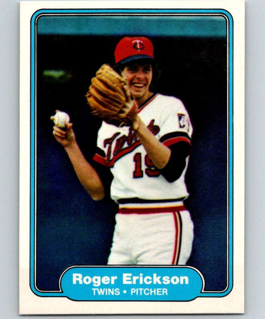 1982 Fleer #553 Roger Erickson Twins Image 1