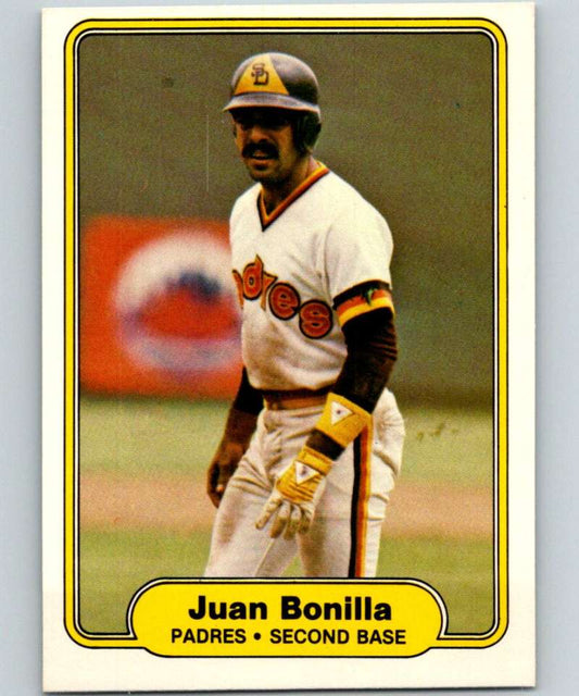 1982 Fleer #567 Juan Bonilla RC Rookie Padres Image 1