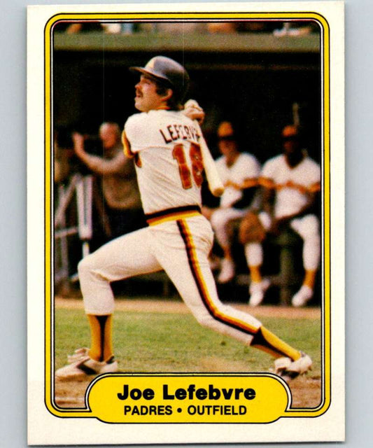 1982 Fleer #575 Joe Lefebvre Padres Image 1