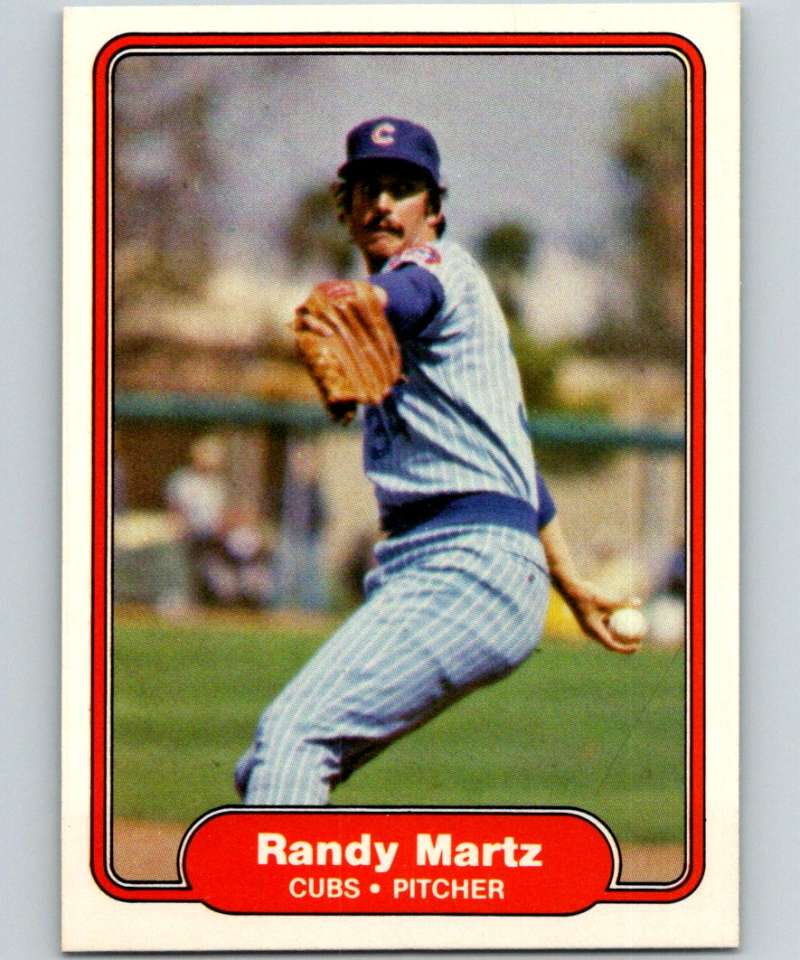 1982 Fleer #600 Randy Martz Cubs Image 1
