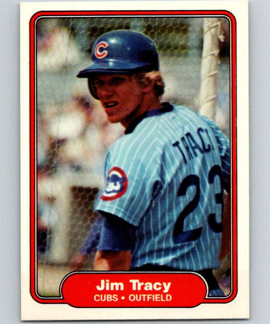 1982 Fleer #605 Jim Tracy Cubs Image 1
