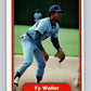 1982 Fleer #607 Ty Waller Cubs Image 1