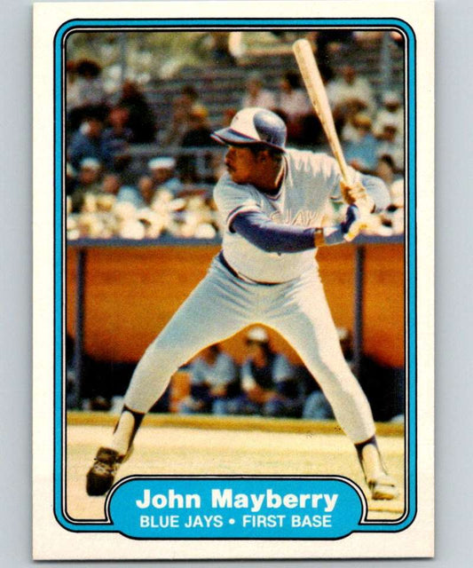 1982 Fleer #619 John Mayberry Blue Jays Image 1