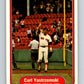 1982 Fleer #633 Carl Yastrzemski Red Sox 3000th Game