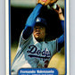 1982 Fleer #636 Fernando Valenzuela Dodgers IA