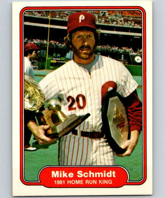 1982 Fleer #637 Mike Schmidt Phillies IA