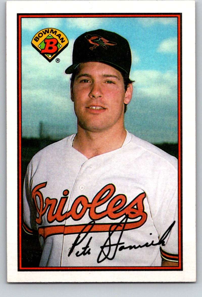 1989 Bowman #14 Pete Stanicek Orioles MLB Baseball Image 1